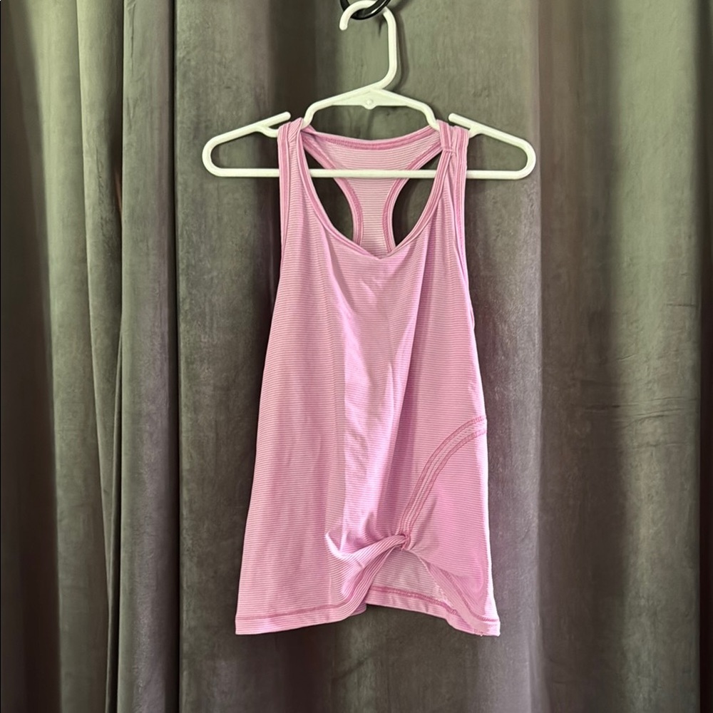 All in Motion Pink Cut Out Relaxed Tank Top